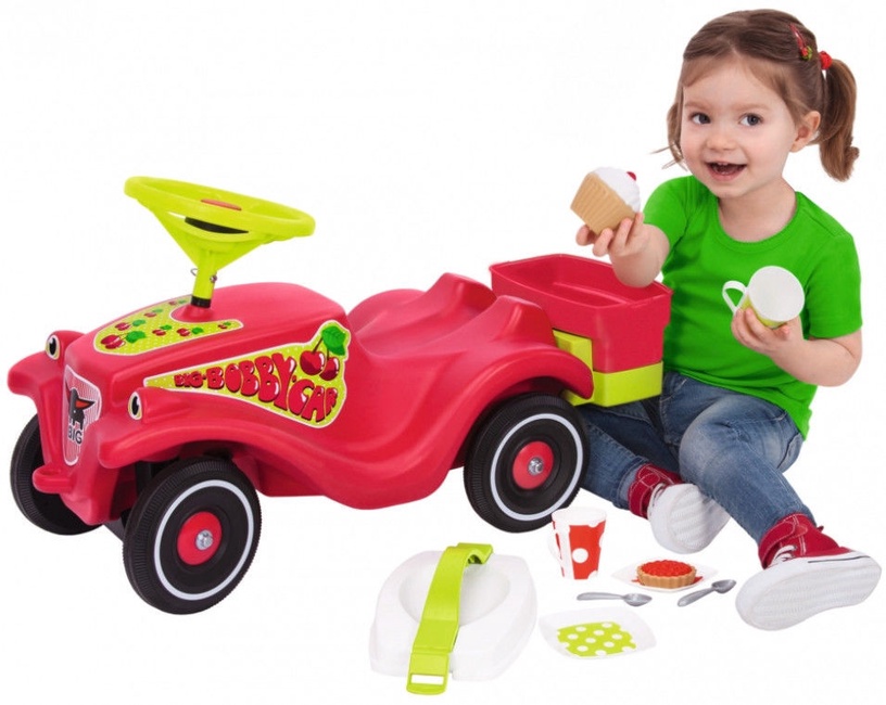 Bērnu rotaļu mašīnīte BIG, sarkana/zaļa