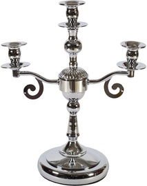 Home4you Candle Holder Kappa H36cm Silver