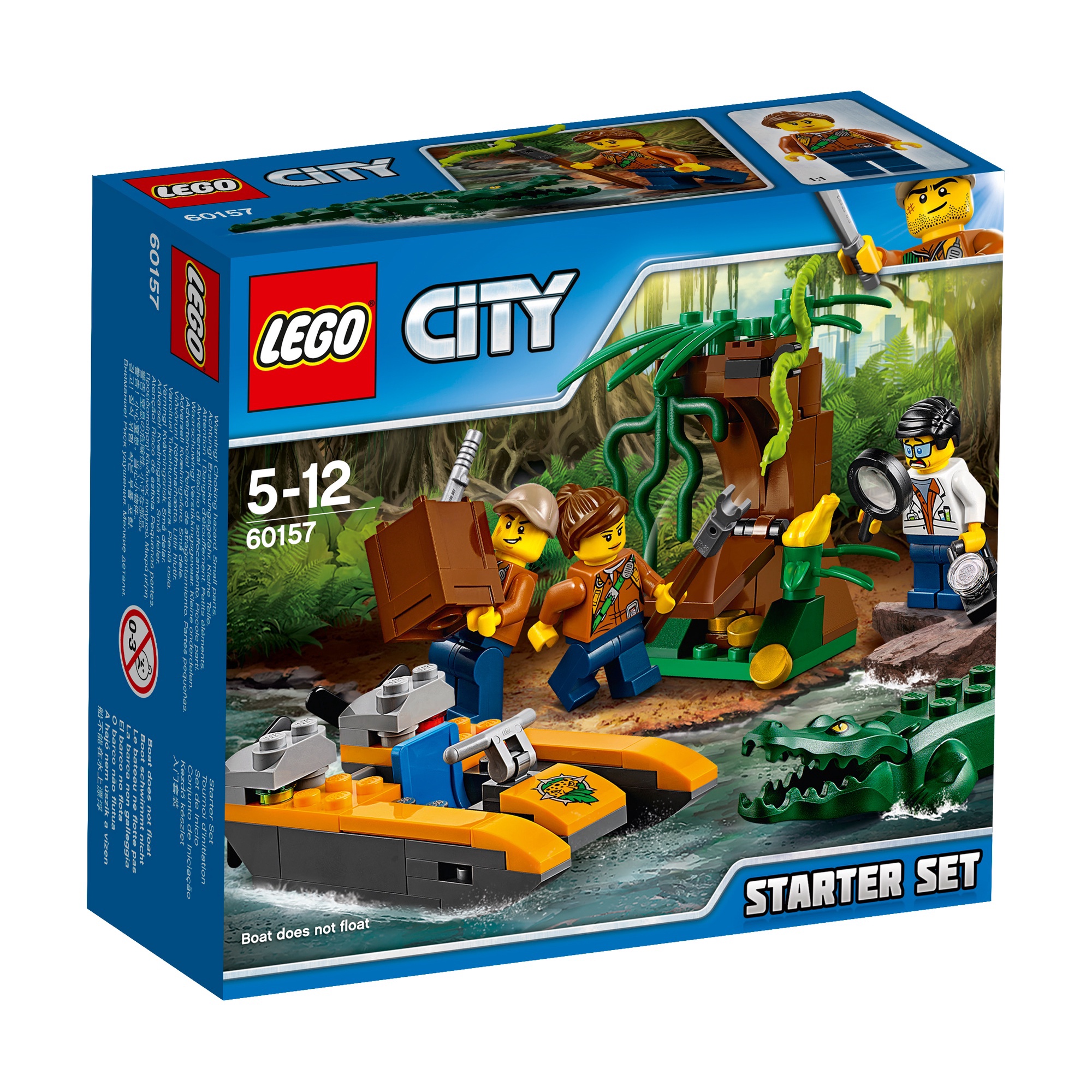 Frog Snake Crocodile LEGO City 60157 Jungle Starter Set Exploration