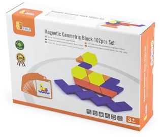 Развивающая игра VIGA Magnetic Geometric Block Set