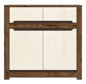 Black Red White Ruso Chest Of Drawers 45x104x98.5cm White Brown