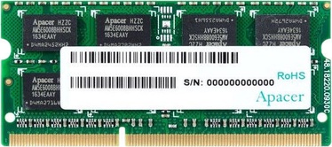 Apacer 8GB 1600MHz CL11 DDR3 SODIMM DV.08G2K.KAM