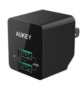 Зарядное устройство Aukey, USB/Europlug, черный, 12 Вт
