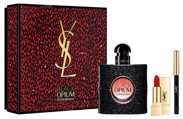 Духи Yves Saint Laurent Black Opium 50 мл EDP + Губная помада + Карандаш для глаз