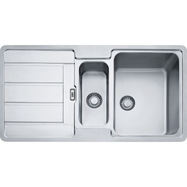 Nerūdijančio plieno plautuvė FRANKE HYDROS, HDX 254 - su ventiliu ir indu