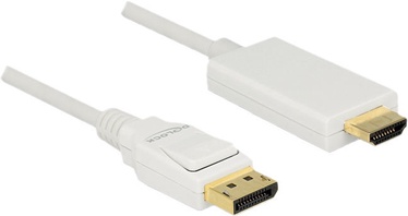 Delock DisplayPort 1.2 Male to HDMI-A Male Passive 1m White