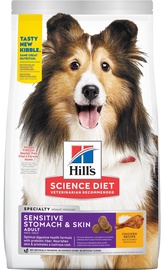 Sausā suņu barība Hill's Science Plan Sensitive Stomach & Skin, vistas gaļa, 14 kg