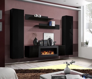 ASM Fly M1 Living Room Wall Unit Set Black