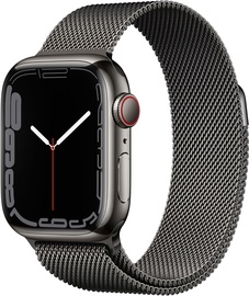 Nutikell Apple Watch Series 7 GPS + LTE 41mm Stainless Steel, must