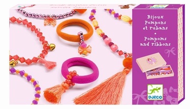 Djeco Charms Jewels And Ribbons Set
