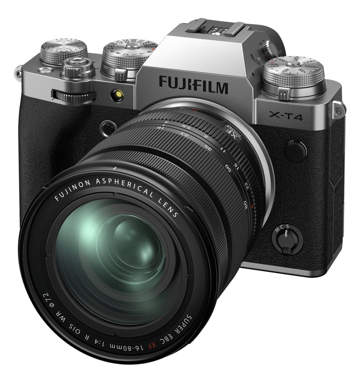Süsteemne fotoaparaat Fujifilm X-T4 Mirrorless Camera Silver + FUJINON XF 16-80mm F4 R OIS WR