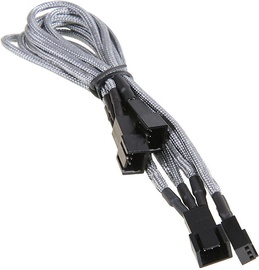 BitFenix 3-Pin to 3 x 3-Pin Splitter for Fans 60cm Silver/Black