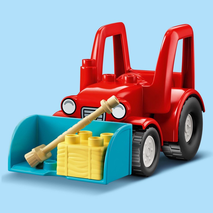 Konstruktors LEGO Duplo Lauku sētas traktors un dzīvnieku aprūpe 10950, 27 gab.