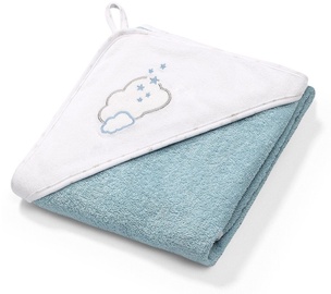 Dvielis BabyOno Terry Hooded Blue, 76x76 cm