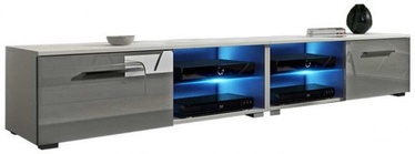 Vivaldi Meble Moon 2 Double TV Stand With LED White/Grey Gloss