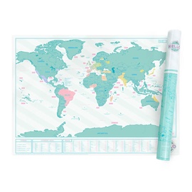 Kaart Luckies of London Scratch Map Hello Edition, 32.6" x 23.4"