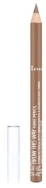 Antakių pieštukas Rimmel London Brow This Way Fibre Light Brown, 1.1 g