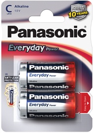 Baterijas Panasonic, C, 2 gab.