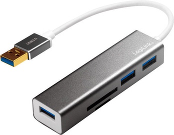 LogiLink USB 3.0 Hub 3-port w/Card Reader