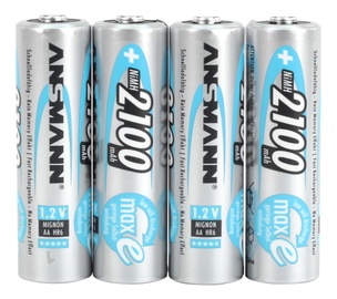 Uzlādējamās baterijas Ansmann MaxE Rechargeable, 2100 mAh, 4 gab.