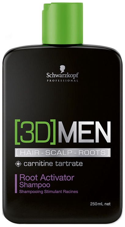 Šampoon Schwarzkopf 3DMEN Root Activator Men, 250 ml