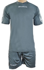 Givova Sports Wear Kit MC Grey XS