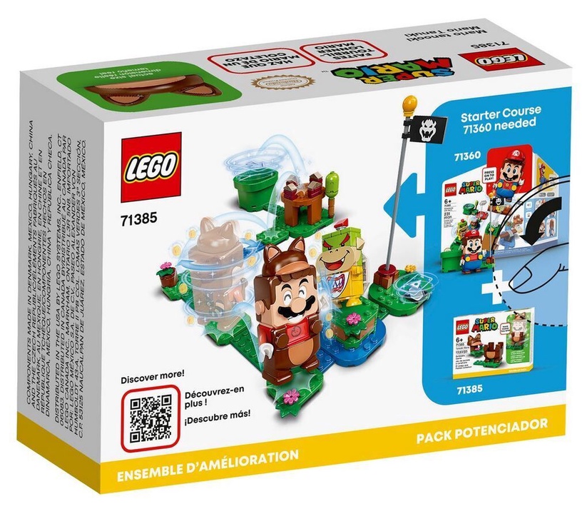 Konstruktor LEGO Super Mario Tanooki Mario Power-Up Pack 71385, 13 tk