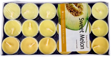 Home4you Carved Candles Talent Colour 36pcs Yellow
