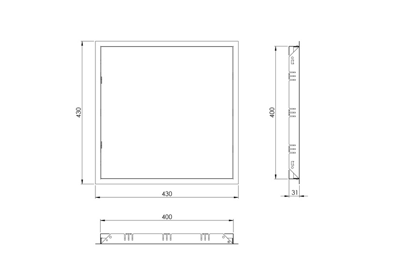 Revīzijas lūka Europlast RL4040, 400 mm x 400 mm