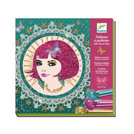 Djeco Glitter Boards Glitter Pictures Cleo Pop And Rock
