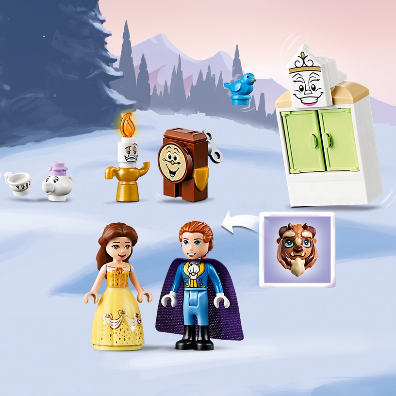 Konstruktor LEGO Disney Princess Talvepidustused Bella lossis 43180, 238 tk
