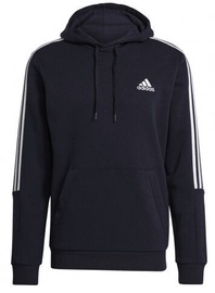 Adidas Essentials Fleece 3 Stripes Hoodie GK9584 Blue M