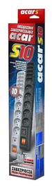 HSK Data Power Strip 10 Outlet Grey 3m