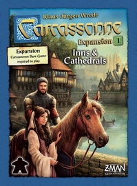 Papildinājums galda spēlei Brain Games Carcassonne: Expansion 1 Inns & Cathedrals