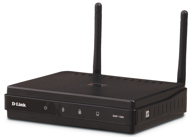 Traadita side võrgu tugijaam D-Link, 2.4 GHz, must