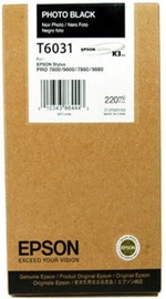 Кассета для принтера Epson C13T603100, черный, 220 мл