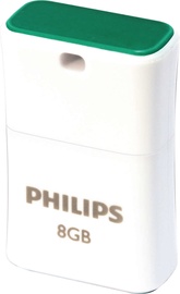 USB atmintinė Philips Pico Edition Green, USB 2.0, 8 GB