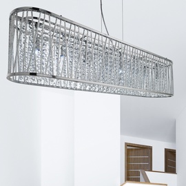 Krištolinis pakabinamas šviestuvas Searchlight Elise 9448-8CC, 4 x 7W G9