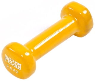 ProFit Vinyl Dumbbell 0.5kg Yellow