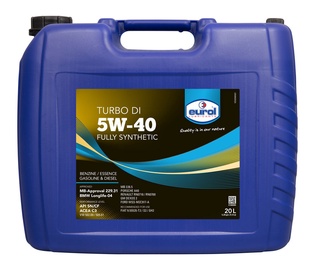 Mootoriõli Eurol Turbo DI 5W - 40, sünteetiline, sõiduautole, 20 l