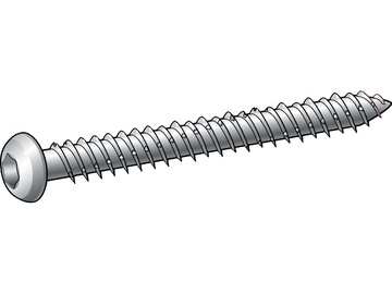 Betona skrūve Essve Z/P, 6.3x60 mm, 100 gab.