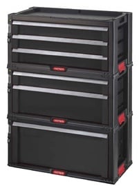 Tööriistakast Keter Drawers, 56.2 cm x 28.9 cm x 74.2 cm, must