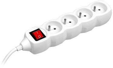 Удлинитель Tracer 44616 PowerCord 4 Outlets White 3m