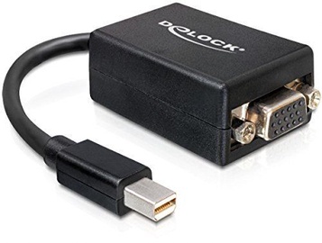 Delock DisplayPort Mini To VGA 15pin Adapter Black
