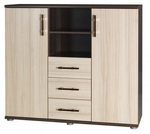 Jurek Meble Inez Plus Reg 9 Chest Of Drawers Dark Ash/Ash