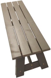 Suoliukas Folkland Timber Riva, rudas, 180 cm x 40 cm x 43 cm