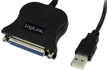 Logilink USB 2.0 Adapter To Paralel DB25 1.8m Black
