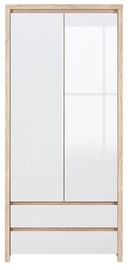 Black Red White Hallway Unit Kaspian 2 Sonoma Oak/White