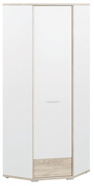 Skapis ML Meble Kubu 13 White, 75x75x200 cm