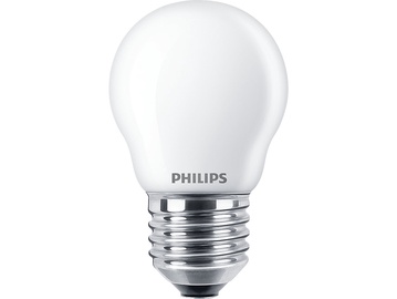 Лампочка Philips LED, P45, теплый белый, E27, 4.3 Вт, 470 лм